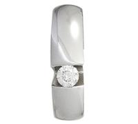 Anhänger 585 Weißgold 1 Diamant Brillant 0,10ct
