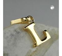 Anhänger 7x5mm Buchstabe L glänzend 9Kt GOLD