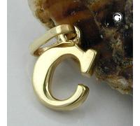 Anhänger 8x5mm Buchstabe C glänzend 9Kt GOLD