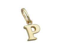Anhänger 8x6mm Buchstabe P glänzend 9Kt GOLD