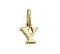 Anhänger 8x6mm Buchstabe Y glänzend 9Kt GOLD