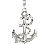Anhänger Anker 925 Sterling Silber teil matt Silberanhänger Ankeranhänger