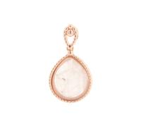 Anhänger aus 925 Silber mit rosa Quarz, rosévergoldet