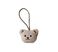 Anhänger Bär für Tasche, kleiner Bär, Ornamente mit Kindername, Tasche, Schlüsselanhänger, Braun/Milchtee, 7,09 x 2 cm., 1