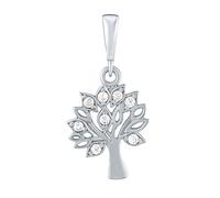 Anhänger Baum Arboria aus Weißgold mit Brilliance Zirconia