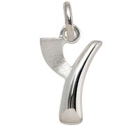 Anhänger Buchstabe Y 925 Sterling Silber matt Buchstabenanhänger