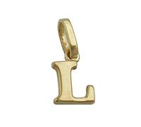 Anhänger Einhänger ' L ' Goldbuchstabe Buchstabe aus 375 Gold Gelbgold Damen