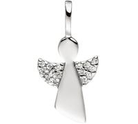 Anhänger Engel 925 Sterling Silber mit Zirkonia Silberanhänger Schutzengel