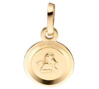 Anhänger Engel Schutzengel 333 Gold teil matt Goldanhänger Schutzangelanhänger