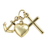 Anhänger Glaube Liebe Hoffnung 333 Gold Gelbgold