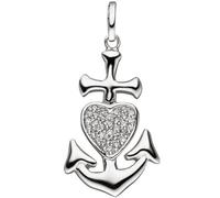 Anhänger Glaube Liebe Hoffnung 925 Silber mit Zirkonia Silberanhänger