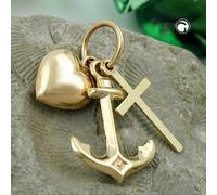 Anhänger Glaube-Liebe-Hoffnung 9Kt GOLD