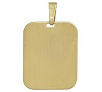 Anhänger Gravur Gravurplatte 333 Gold Gelbgold mattiert