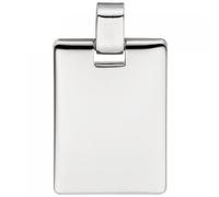 Anhänger Gravur Gravurplatte eckig 925 Sterling Silber massiv Silberanhänger