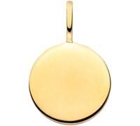 Anhänger Gravur Gravurplatte rund 925 Sterling Silber gold vergoldet