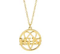 Anhänger Halskette Herzagramm Herz Anhänger Halskette Mode Gothic Rock Band Lange Kette Halskette Für Fans Schmuck Party Geschenke