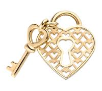 Anhänger Herz Schloss Schlüssel 333 Gold Gelbgold Herzanhänger