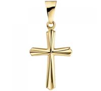 Anhänger Kreuz 375 Gold Gelbgold Kreuzanhänger Goldkreuz