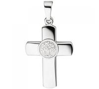 Anhänger Kreuz Lebensbaum 925 Sterling Silber Kreuzanhänger