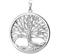 Anhänger Lebensbaum 925 sterling Silber 7 Zirkonia Silberanhänger