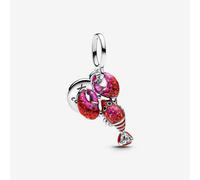 PANDORA Moments Hummer Charm-Anhänger aus Sterling Silber mit Zirkonia, Kompatibel Moments und ME Armbänder, 793676C01