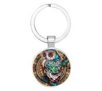 anhänger mit Eulenmotiv Gute Bedeutung Metall Eule Schlüsselanhänger Charm