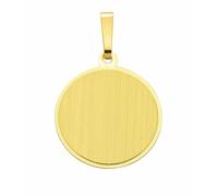 Anhänger mit Gravur ADELIA´S "Damen 585 Gold Gravurplatte Anhänger Ø 15,5 mm", gold, Schmuckanhänger, Damen, Gelbgold 585 Gold, Gelbgold 585, Gold, Goldschmuck für Damen (90220532-0) gold