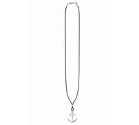 Anhänger mit Kette 925/- Sterling Silber Anker Lederkette 41183846006878