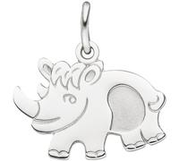 Anhänger Nashorn 925 Sterling Silber Silber Anhänger