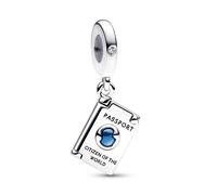 Pandora Charm-Anhänger 792680C01 Aufklappbarer Reisepass Sterling Silber