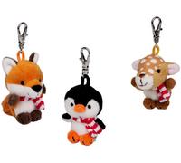 Anhänger Reh/Fuchs/Pinguin - Fröhl. Weihnachten