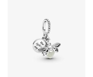 Anhänger - Silber - Glühwürmchen Charm-Anhänger
