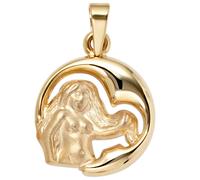 Anhänger Sternzeichen Jungfrau 375 Gold Gelbgold matt Sternzeichenanhänger