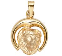 Anhänger Sternzeichen Löwe 375 Gold Gelbgold matt Sternzeichenanhänger