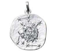 Anhänger Sternzeichen Löwe 925 Sterling Silber matt Sternzeichenanhänger