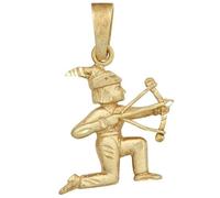 Anhänger Sternzeichen Schütze 925 Sterling Silber gold vergoldet matt