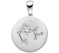 Anhänger Sternzeichen Schütze 925 Sterling Silber matt 15 Zirkonia
