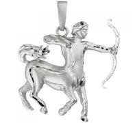 Anhänger Sternzeichen Schütze 925 Sterling Silber teil matt Sternzeichenanhänger