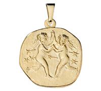 Anhänger Sternzeichen Zwilling 333 Gold Gelbgold Sternzeichenanhänger