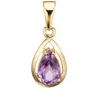 Anhänger Tropfen 333 Gold Gelbgold 1 Amethyst lila violett Goldanhänger