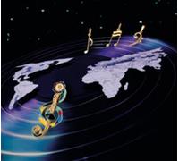 Anhänger Violinschlüssel mit Stein