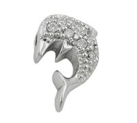 Anhänger14,5x10mm Delfin Zirkonia Silber 925