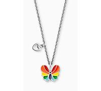 AnhängerKette - Edelstahl - bunter Schmetterling