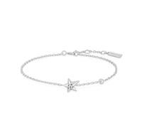 Ania Haie Armband Sparkling Star B066-04H 925 Sterling Silber Stern mit 2 Zirkonia 16,5+2cm