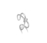 ANIA HAIE - ADJUSTABLE RING - KNOT DOUBLE BAND - silver