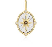 ANIA HAIE - NECKLACE CHARM - Two Tone Star Disc - gold, silber
