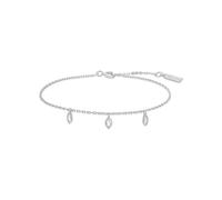 Ania Haie Armband MELODIC POET Sparkling Triple Station 925 Sterling Silber 3 Zirkonia 16,5+2 cm