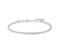 ANIA HAIE Damen Armband CHIC CREATOR Rope Twist Bracelet aus 925 Sterling Silber, Länge: 16,5 cm + 2 cm Verlängerung, inkl. Geschenkverpackung