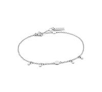 ANIA HAIE - GEOMETRY DROP DISCS BRACELET - silber