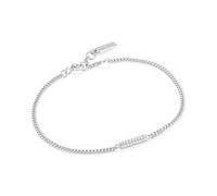 ANIA HAIE Damen Armband GLAM ROCK aus 925 Sterling Silber, besetzt mit 18 Zirkonia, Länge 16,5 cm + 2 cm, inkl. Geschenkverpackung